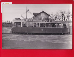 SUISSE GENEVE Photo Format CPA Cliché Schnabel 1952 Tramway Carouge Publicité Apéritif SUZE - Carouge