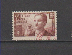 1938 N°418 La Radio Aux Aveugles Oblitéré (lot 444) - Used Stamps