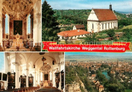 73269489 Rottenburg Neckar Wallfahrtskirche Inneres Stadtblick Rottenburg Neckar - Rottenburg