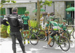 29 Guerlesquin, Place, Devant Le Bar Le Bellassis, Course, Cyclisme, équipe Europcar, 2, 2 Scans - Guerlesquin