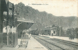 ALPES MARITIMES  VILLEFRANCHE  ( édit Kleidman )  La Gare - Villefranche-sur-Mer