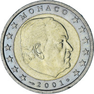 Monaco, Rainier III, 2 Euro, 2001, Paris, SUP, Bimétallique, Gadoury:MC179 - Mónaco