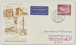 Berlin, 1958, 154 FDC, Brief - Andere & Zonder Classificatie