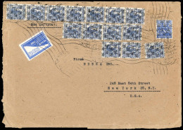 Bizone Flugpost-Zulassungsmarke, 1948, 48 II (2), 50 II (14) + ... - Autres & Non Classés