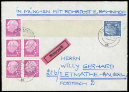 Bundesrepublik Deutschland, 1960, 179(5)+184, Brief - Altri & Non Classificati