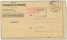 Sowjetische Zone, 1945, Barfreim., Brief - Other & Unclassified