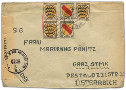 Französische Zone Allgemeine Ausgabe, 1946, 3(3) + 10(2), Brief - Other & Unclassified