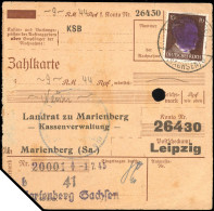 Sächsische Schwärzungen, 1945, AP 826I, Brief - Sonstige & Ohne Zuordnung