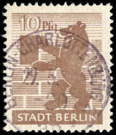 SBZ - Berlin Brandenburg, 1945, 4Ab Wbz, Gestempelt - Autres & Non Classés