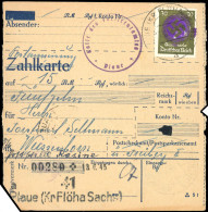 Sächsische Schwärzungen, 1945, AP 141 I EF, Brief - Autres & Non Classés