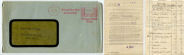 Germany 1933 Cover & Letters; Melle - Kreisausschuß Melle; 4pf. Meter With Slogan - Maschinenstempel (EMA)