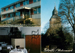 73269308 Goeritz Uckermark Hotel Garni Clubgaststaette Dorfkirche Goeritz Uckerm - Autres & Non Classés