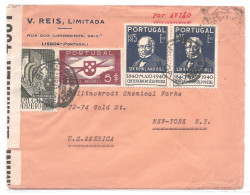 Portugal, 1940, # 606, Lisboa-New York - Lettres & Documents