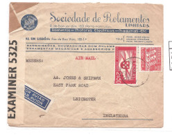 Portugal, 1943, # 572, S. Bento-Leicester - Cartas & Documentos