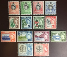 Jamaica 1956 Definitives Set To 5s Birds Flowers Fruit MNH - Giamaica (...-1961)