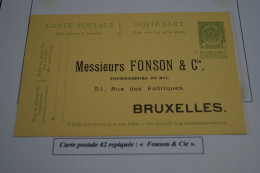 Type Armoiries Du Royaume 1909,pub. Fonson N° 42 ,état Pour Collection Voir Photos - Cartoline 1909-1934