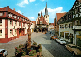 73269103 Michelstadt Marktbrunnen Rathaus Cafe-Gaststaette  Michelstadt - Michelstadt