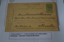 Type Armoiries 1908, Carte N° 37 ,publicitaire Edouard Bertrand,état Pour Collection Voir Photos - Briefkaarten 1909-1934