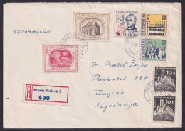 Czechoslovakia 1966, Registered Letter To Yugoslavia (I) - Autres & Non Classés