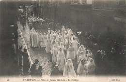 & 60 Beauvais Fête Fêtes De Jeanne Hachette Cortège  CPA 1907 - Beauvais