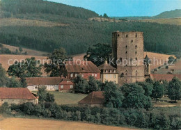 73268889 Adelebsen Ortsansicht Mit Burg Turm Adelebsen - Autres & Non Classés