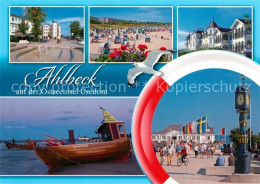 73268888 Ahlbeck Ostseebad Wasserspiele Strand Kurhaus Standuhr Promenade Rettun - Sonstige & Ohne Zuordnung