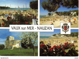 17 VAUX SUR MER NAUZAN En 4 Vues Et Blason En 1996 La Plage L'Eglise Romane - Vaux-sur-Mer