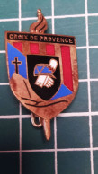 INSIGNE CROIX DE PROVENCE PROMOTION SAINT CYR, 1942, ARTHUS BERTRAND, POINÇON PASTILLE, AUTHENTIQUE(4) - Armée De Terre