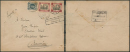 Houyoux / Dendermonde - N°193 Et 188A Sur Lettre En Expres De Bruxelles > Sauvenière çàd Cachet CDF ! - 1922-1927 Houyoux