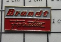 412c Pin's Pins / Beau Et Rare / MARQUES / BRANDT FORMATION - Marche