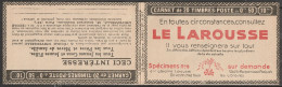 Couverture De Carnet Vide Paix 50c Rose-rouge Type IIA 283-C32 (Maury CA 191) Série 317  TTB - Autres & Non Classés