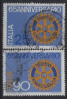 Italy 1970  65 Jahre Rotary International  (o) Mi.1321-1322 - 1961-70: Usati