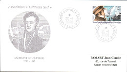 TAAF FDC 2000 DUMONT D'URVILLE - FDC