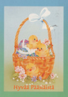 OSTERN HUHN EI Vintage Ansichtskarte Postkarte CPSM #PBO577.DE - Pâques