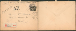 Petit Montenez - N°214 Sur Lettre En Recommandé De Bruxelles (1925) + Griffe AR > Forest. - 1921-1925 Montenez Pequeño