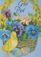 OSTERN HUHN EI Vintage Ansichtskarte Postkarte CPSM #PBP017.DE - Easter