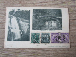 BRESIL LEMBRANCA DE PETROPOLIS 2 VUES CASCADE TIMBRES - Other & Unclassified