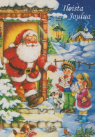 WEIHNACHTSMANN SANTA CLAUS KINDER WEIHNACHTSFERIEN Vintage Postkarte CPSM #PAK264.DE - Santa Claus