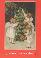 ENGEL WEIHNACHTSFERIEN Feiern & Feste Vintage Ansichtskarte Postkarte CPSM #PAG912.DE - Anges