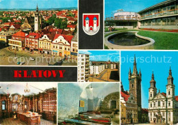 73268629 Klatovy Fliegeraufnahme Kirche Park Hotel Rathaus Klatovy - Tschechische Republik