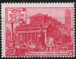 Vatican 1949 Basilica 25 L S Lorenzo Outside The Walls Perf 13¼x14, 1 Value MNH - Unused Stamps