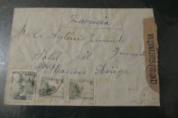 ESPAGNE Lettre Censurée  (Etat Moyen ) Du 12 12 1941 De Grenade Pour Mazeres - Bolli Di Censura Nazionalista