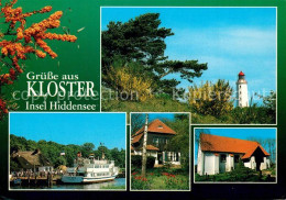 73268596 Kloster Hiddensee Leuchtturm Motorschiff Ostsee  Kloster Hiddensee - Sonstige & Ohne Zuordnung