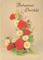 FLORES Vintage Tarjeta Postal CPSM #PAS668.ES - Flowers