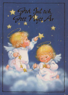 ÁNGEL NAVIDAD Vintage Tarjeta Postal CPSM #PAH909.ES - Angels