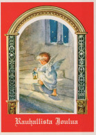 ÁNGEL NAVIDAD Vintage Tarjeta Postal CPSM #PAJ361.ES - Angels