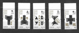 Hong Kong, 2017 Typhoon Signals, Complete Set Marginals MNH (H550) - Ungebraucht