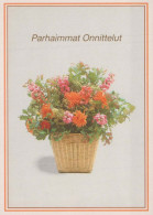 FLEURS Vintage Carte Postale CPSM #PBZ532.FR - Blumen