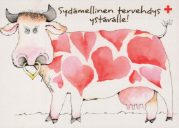 VACHE Animaux Vintage Carte Postale CPSM #PBR838.FR - Cows