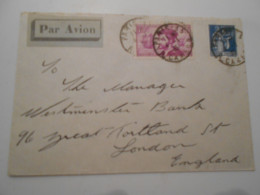 France Poste Aerienne , Lettre De Paris 1935 Pour London - 1927-1959 Briefe & Dokumente